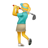 woman-golfing Emoji whatsapp