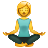 woman-in-lotus-position Emoji whatsapp
