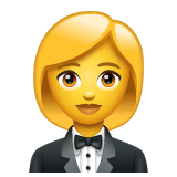 woman-in-tuxedo Emoji whatsapp