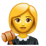 woman-judge Emoji whatsapp