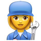 👩‍🔧 Mechanikerin Emoji auf WhatsApp