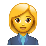 woman-office-worker Emoji whatsapp