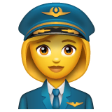 woman-pilot Emoji whatsapp