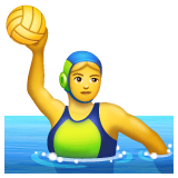 🤽‍♀️ Frau, die Wasserball spielt Emoji auf WhatsApp