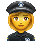 woman-police-officer Emoji whatsapp