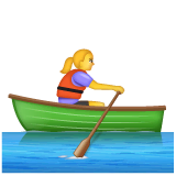 woman-rowing-boat Emoji whatsapp