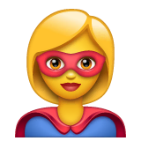 woman-superhero Emoji whatsapp