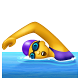 🏊‍♀️ Woman Swimming Emoji on WhatsApp