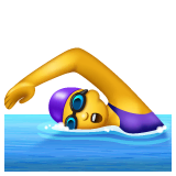 woman-swimming Emoji whatsapp