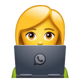 woman-technologist Emoji whatsapp