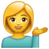 woman-tipping-hand Emoji whatsapp
