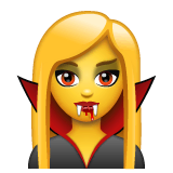 🧛‍♀️ Woman Vampire Emoji on WhatsApp