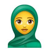 woman-with-headscarf Emoji whatsapp