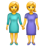 women-holding-hands Emoji whatsapp