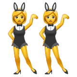 women-with-bunny-ears Emoji whatsapp