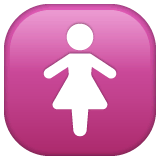 Símbolo de mujeres Emoji WhatsApp