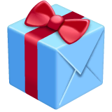 wrapped-gift Emoji whatsapp