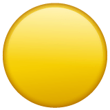 🟡 Círculo amarelo Emoji nos WhatsApp
