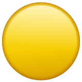 yellow-circle Emoji whatsapp