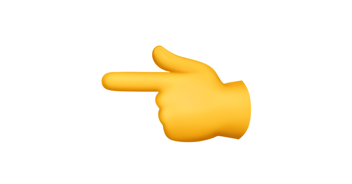 👈 Hand mit nach links ausgestrecktem Zeigefinger Emoji — Bedeutung,  Kopieren und Einfügen