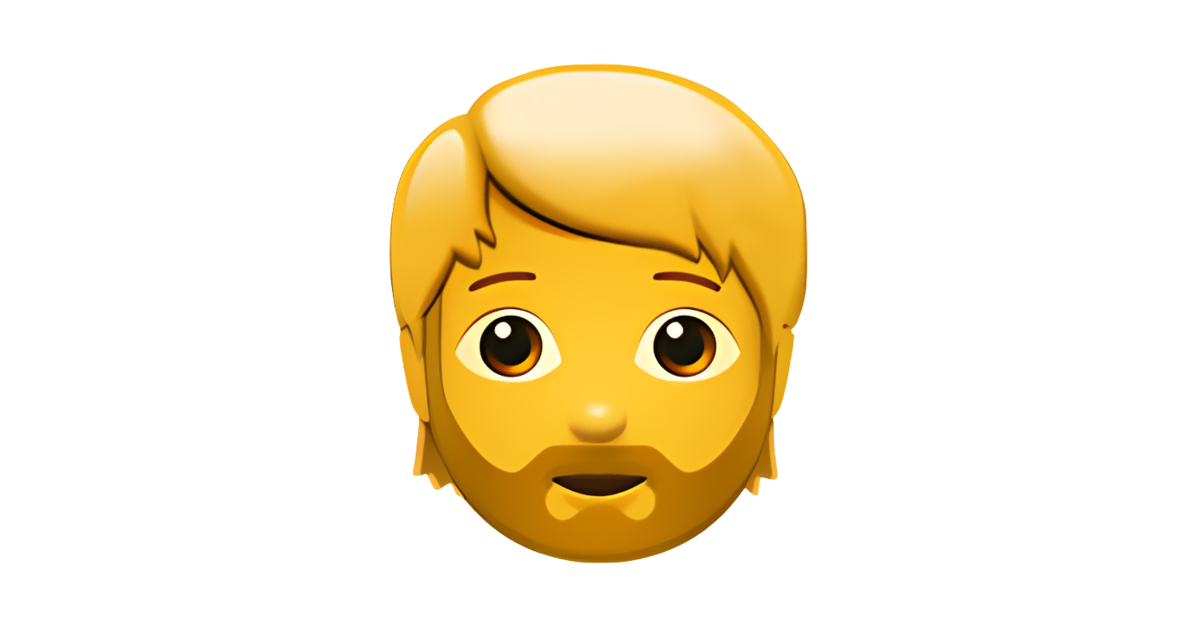 🧔 Persona Con Barba Emoji