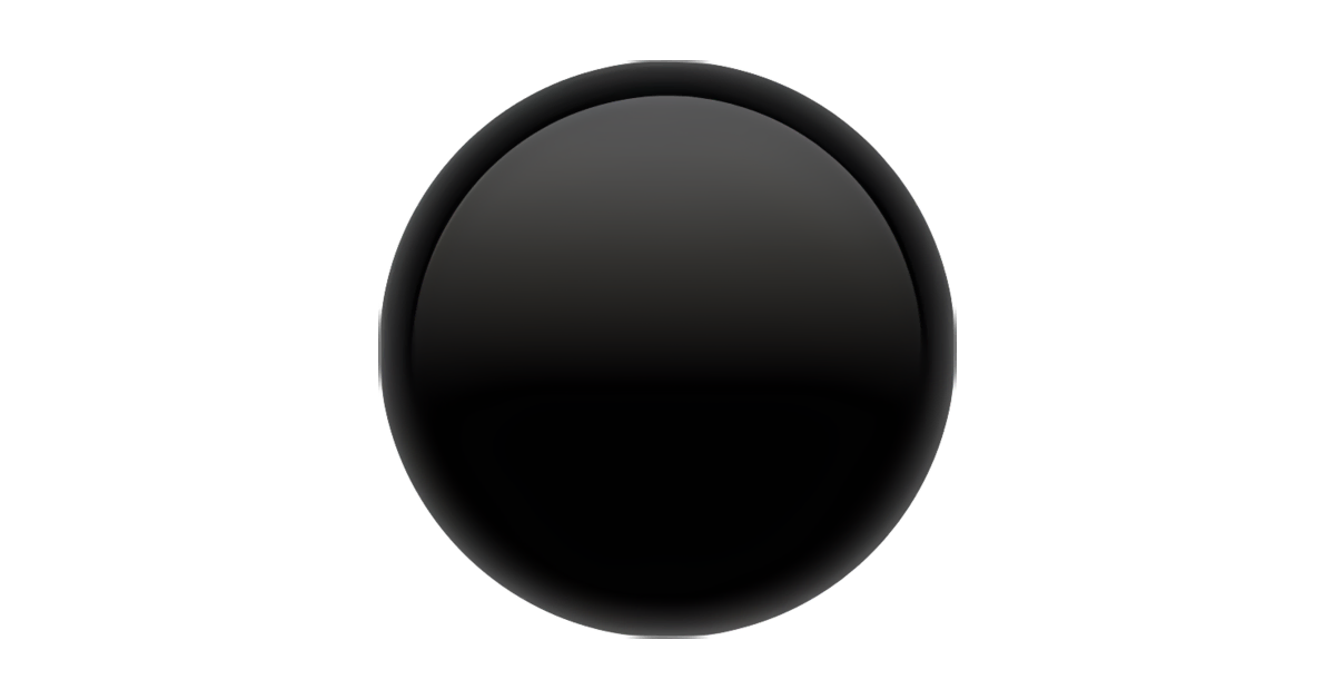 ⚫ Cercle noir Emoji — Signification, Copier & Coller ...
