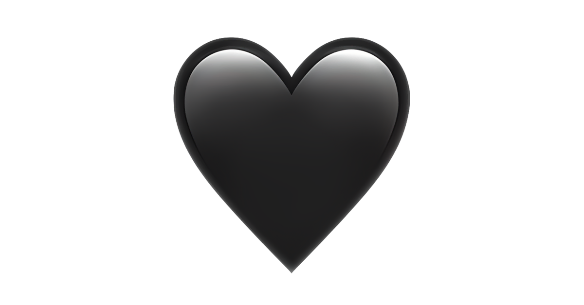 🖤 Черное сердце эмодзи — Значения, Скопировать