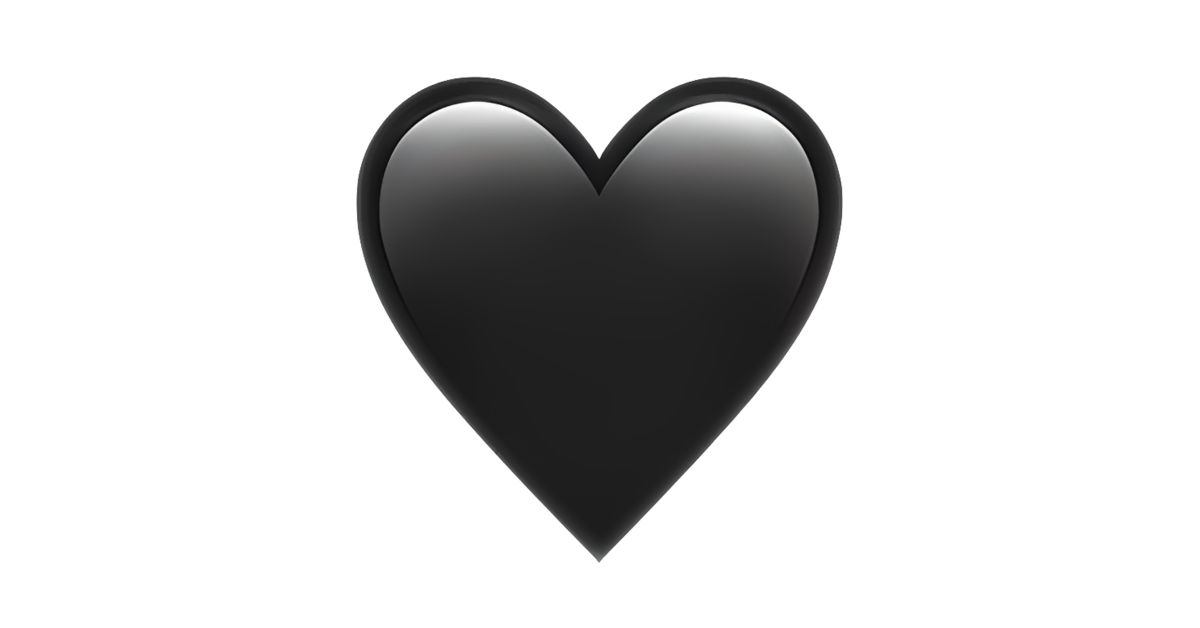 Black heart emoji meaning: When is the symbol used?