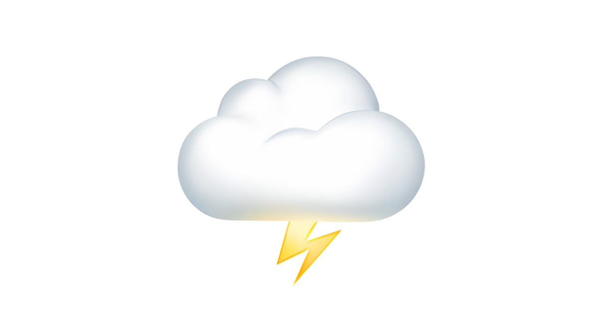 ?️ Cloud With Lightning Emoji — Dictionary of Emoji, Copy & Paste