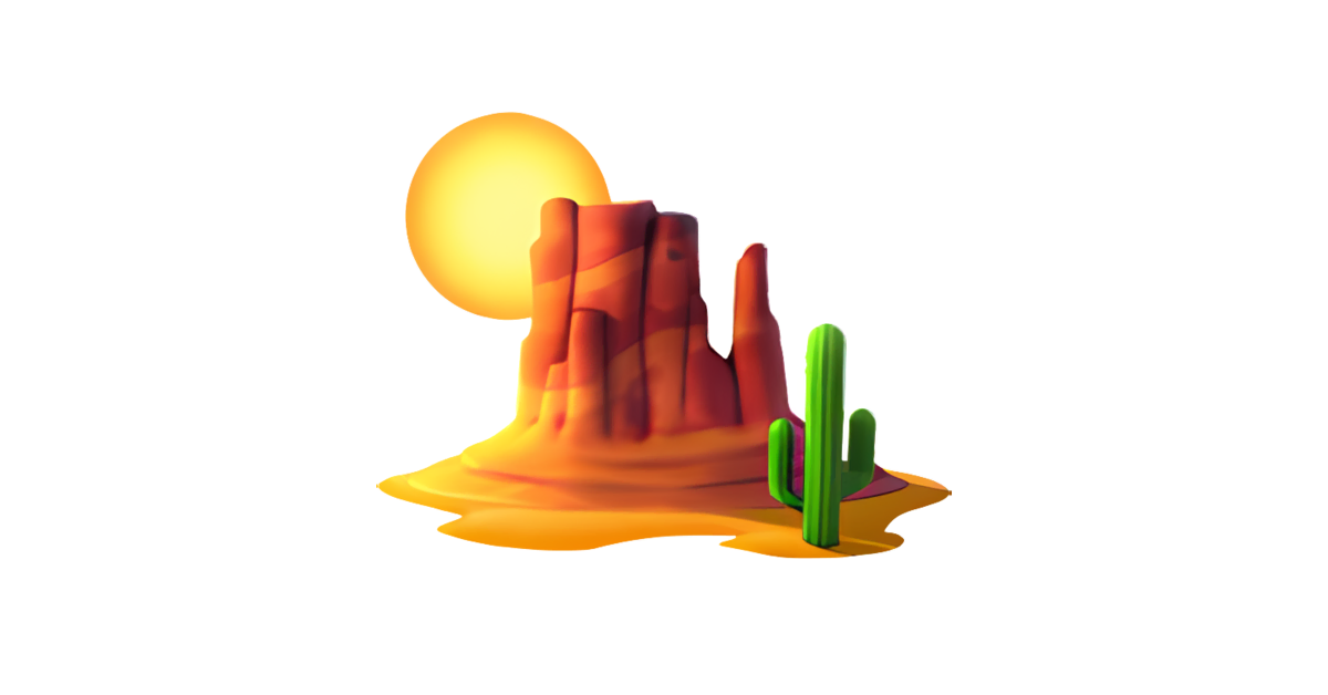 Desert Emoji (U+1F3DC)