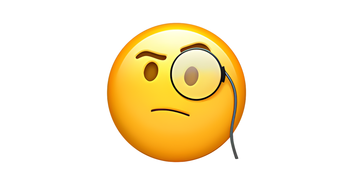 🧐 Face with monocle Emoji - Discord Emoji