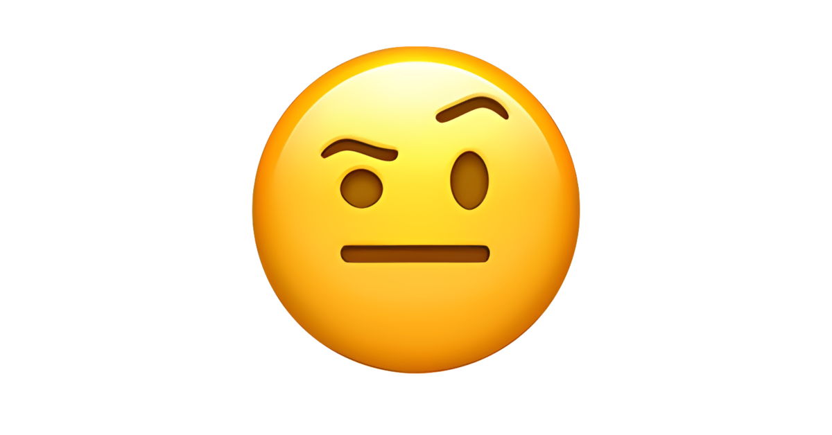 skeptical emoji