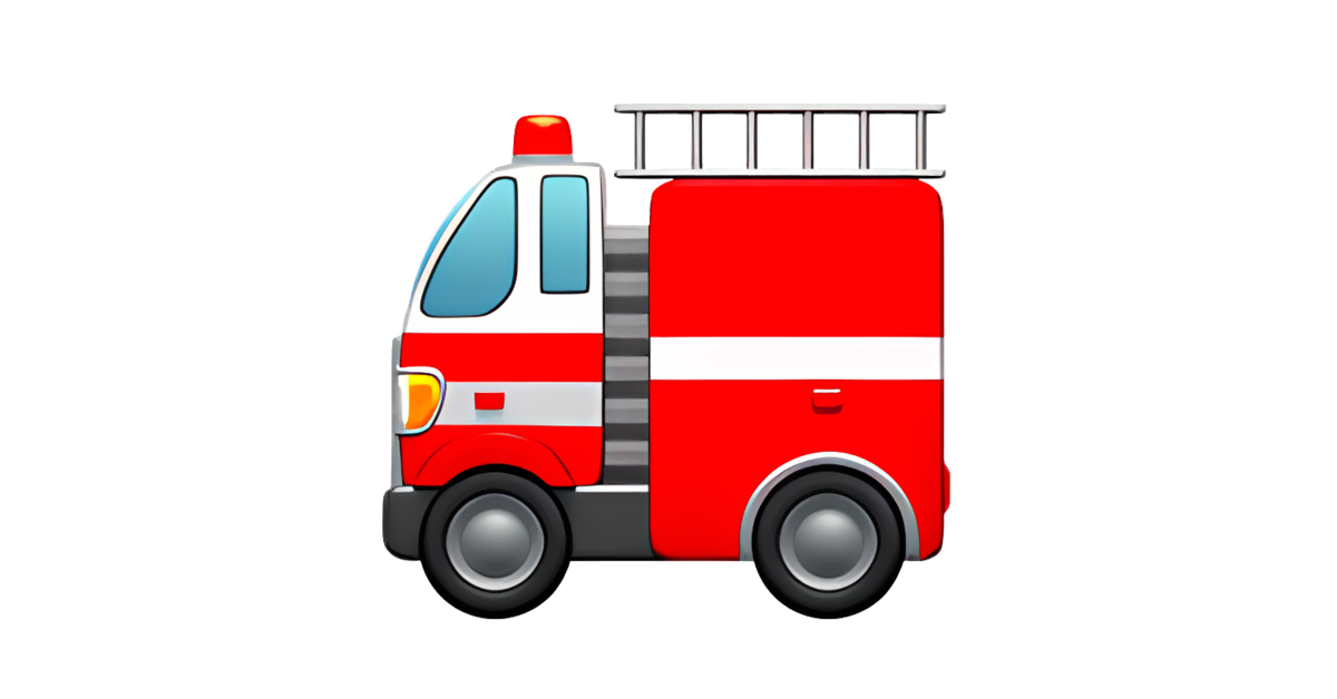 🚒 Brandweerwagen Emoji — Betekenis en Gebruik