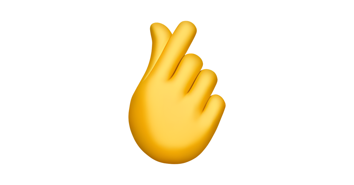 🤞 Crossed fingers emojis 🤞🏻🤞🏼🤞🏽🤞🏾🤞🏿