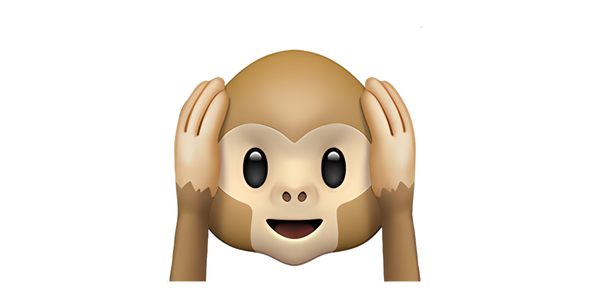 Смайлик обезьянка с закрытыми. Смайлик обезьяны. Emoji обезьянки. Смайлик закрывает уши. Эмодзи обезьяна с закрытыми ушами.