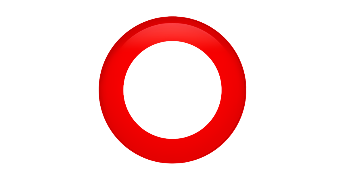 ⭕ Hollow Red Circle Emoji — Meaning, Copy & Paste