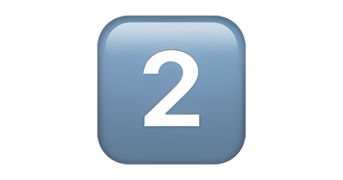2️⃣ Tecla del número dos Emoji — Significado, copiar y pegar, combinaciónes