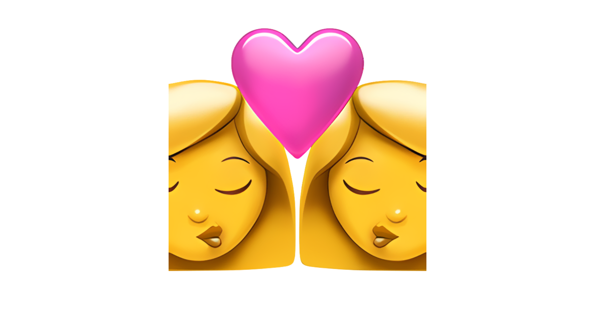 👩‍ ️‍💋‍👩 Kiss: Woman, Woman Emoji — Meaning In Texting, Copy & Paste 📚