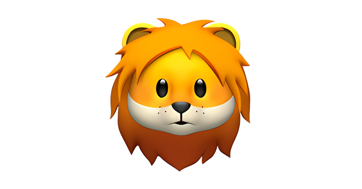 ? Cara de león Emoji — Significado, copiar y pegar, combinaciónes