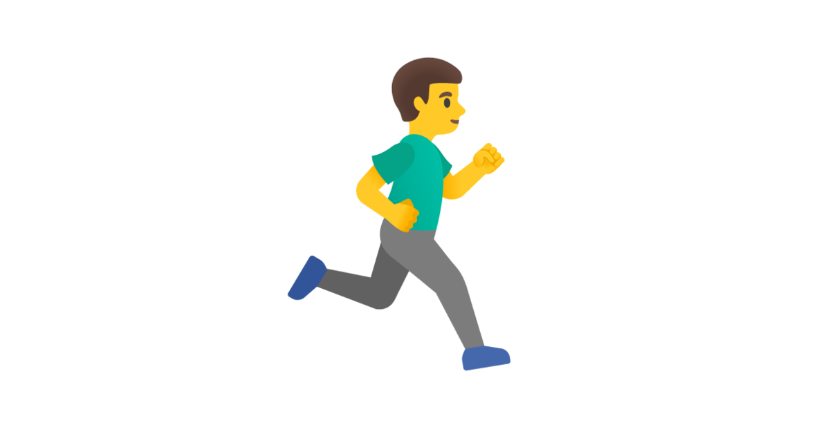🏃‍♂️‍ ️ Man Running Facing Right Emoji — Meaning, Copy & Paste