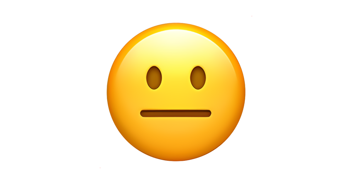 😐 Neutral Face — Emojis Wiki