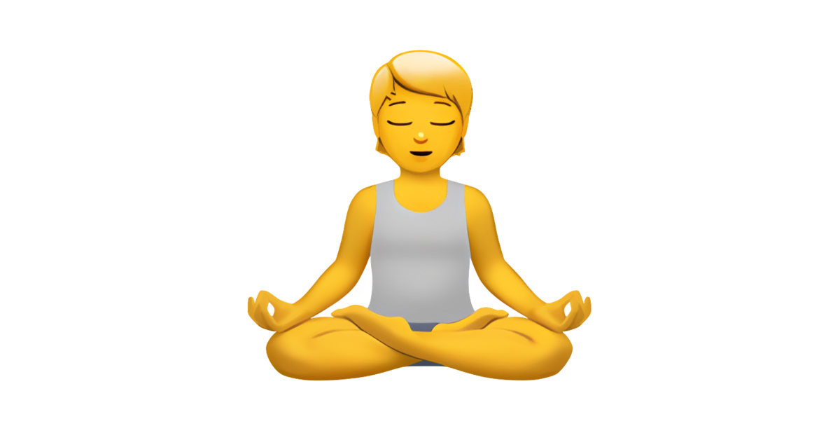 meditating emoticon