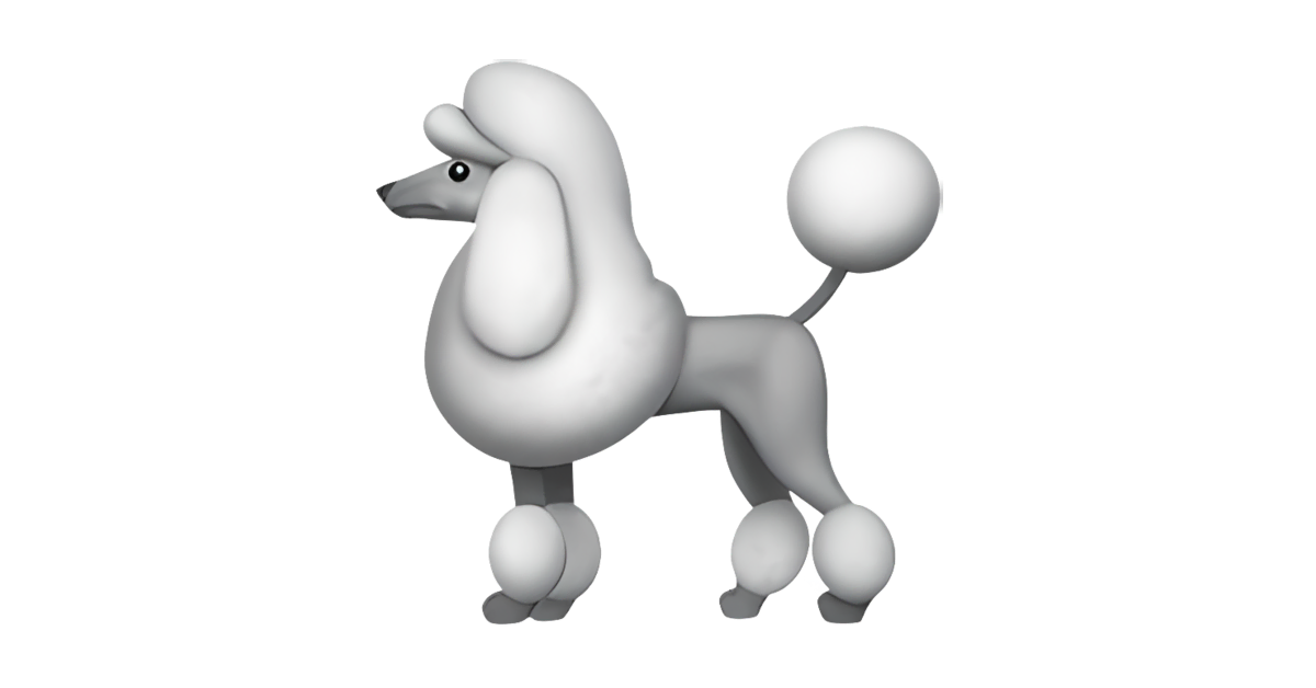 what does the poodle emoji mean