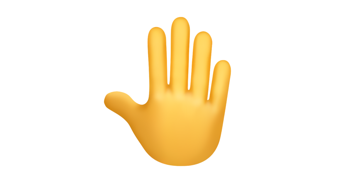 🤚 Raised Back of Hand Emoji — Meanings, Usage & Copy