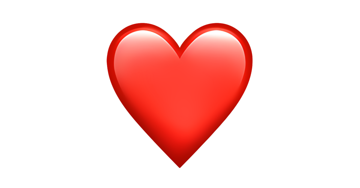 ️ Corazón rojo Emoji — Significado, copiar y pegar, combinaciónes