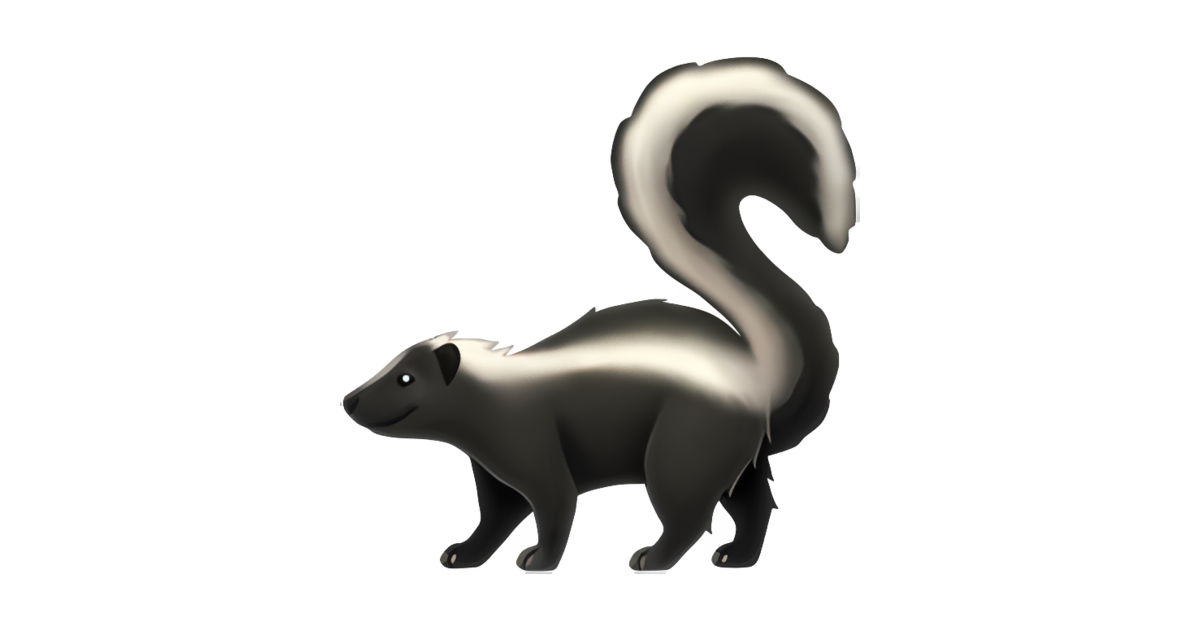 🦨 Skunk Emoji — Meanings, Usage & Copy