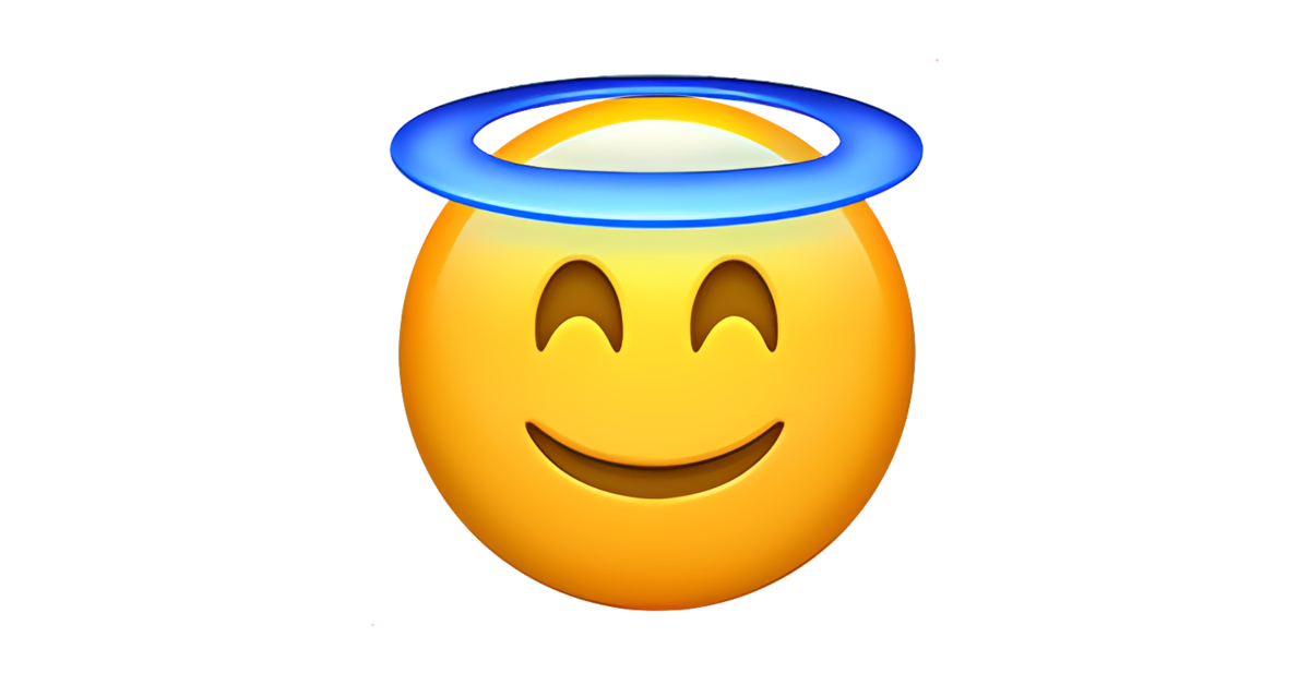 😇 Smiling Face With Halo Emoji — Meaning, Copy & Paste