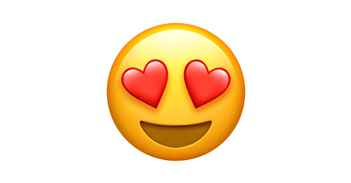 😍 Smiling Face With Heart-Eyes Emoji — Dictionary of Emoji, Copy