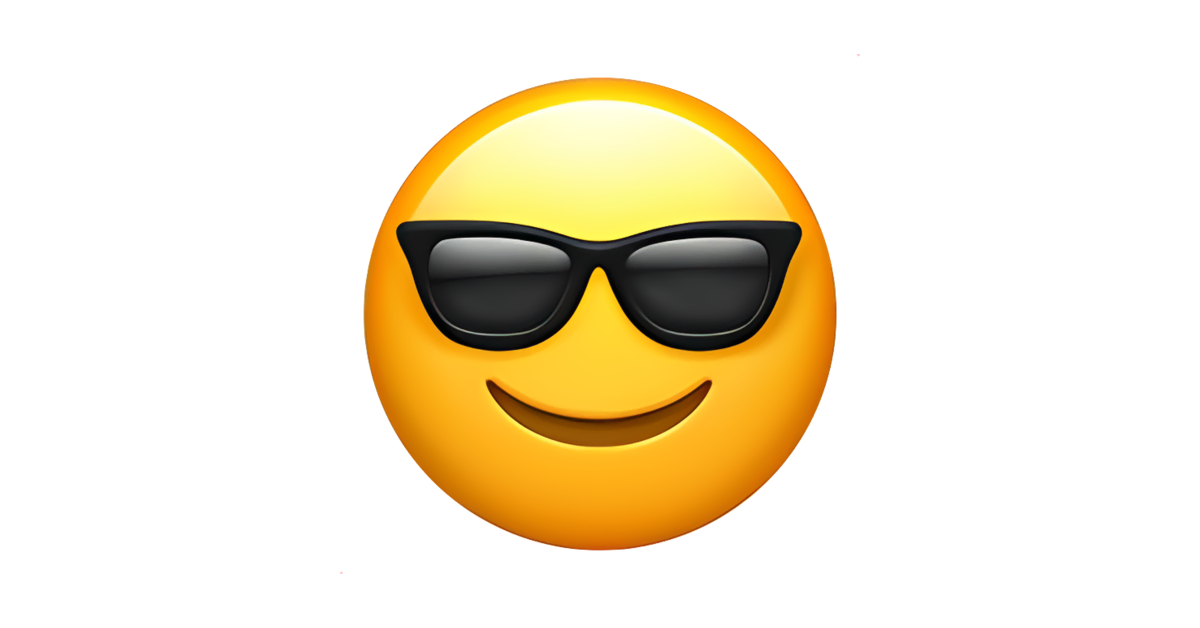 Can be ignored land two 😎 Smiling Face With Sunglasses Emoji — Meanings, Usage & Copy