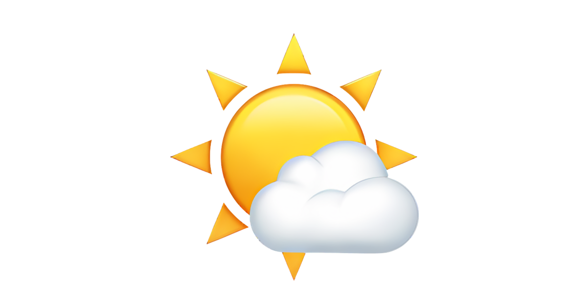 🌤️ Sun Behind Small Cloud Emoji — Meaning, Copy & Paste